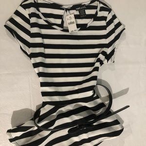 NWT Wet Seal Striped Black/White Blouse-B15
